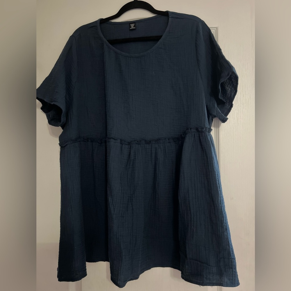 Ruffle detailed babydoll top